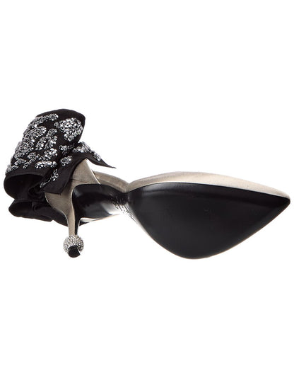 papillon satin pump
