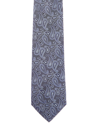 blue paisley silk tie