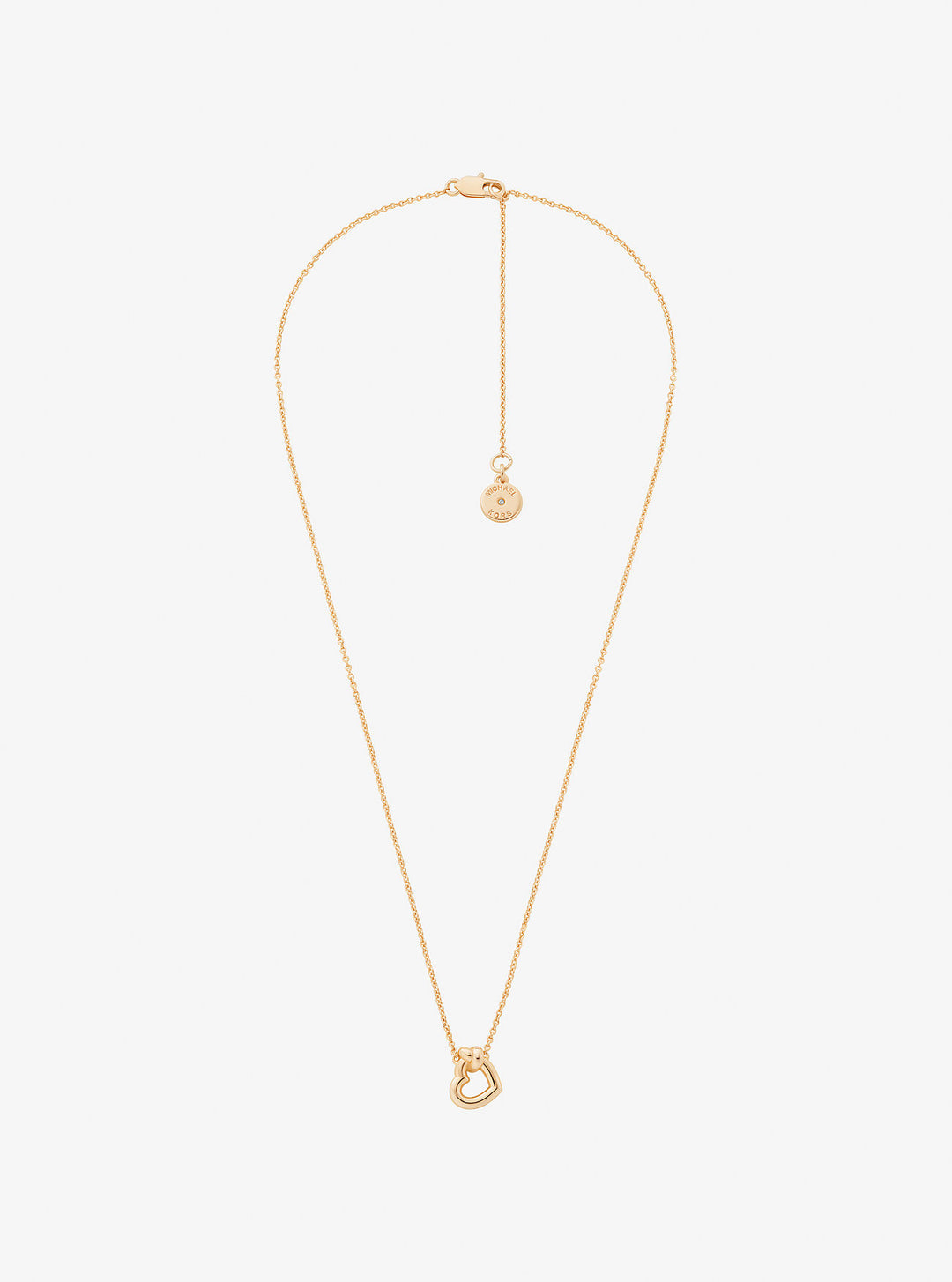 knotted heart necklace and earrings gift set