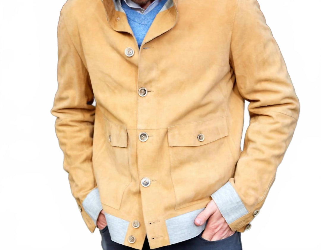 julius jacket in mustard