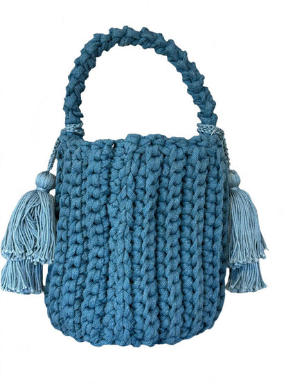 women's amalfi bucket mini bag in seagreen