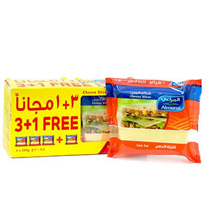 Almarai Slice Cheese Low Fat 200gm