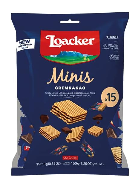 LOACKER MINIS CREMKAKAO 15 PACK