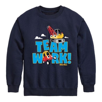 Boys' - Little Tikes - Teamwork Makes the Dream Work Graphic Long Sleeve Fleece Sweatshirt