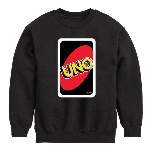 Boys' - UNO - Toddler And Youth Crewneck Fleece Sweatshirt Graphic Long Sleeve Fleece Sweatshirt