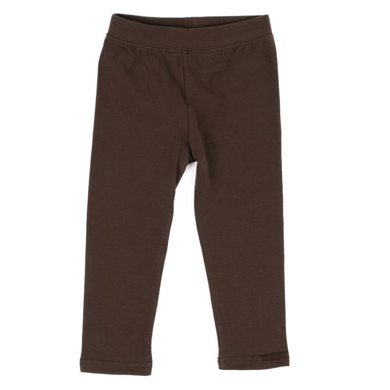 Leveret Girls Neutral Solid Color Legging