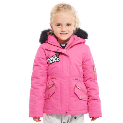 Rokka&Rolla Girls' Winter Coat with Faux Fur Hood Parka Jacket