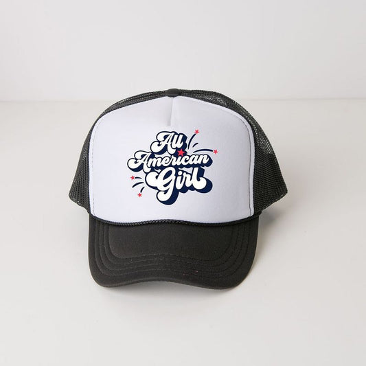 قبعة سائق الشاحنة الرغوية من The Juniper Shop All American Girl Youth