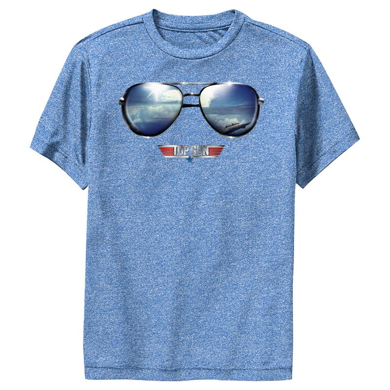 تي شيرت رياضي بشعار عاكس من Top Gun Aviator للأولاد