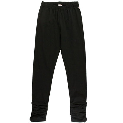 RuffleButts Girls Ruched Bow Leggings