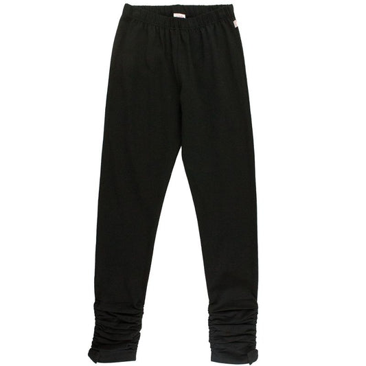 RuffleButts Girls Ruched Bow Leggings