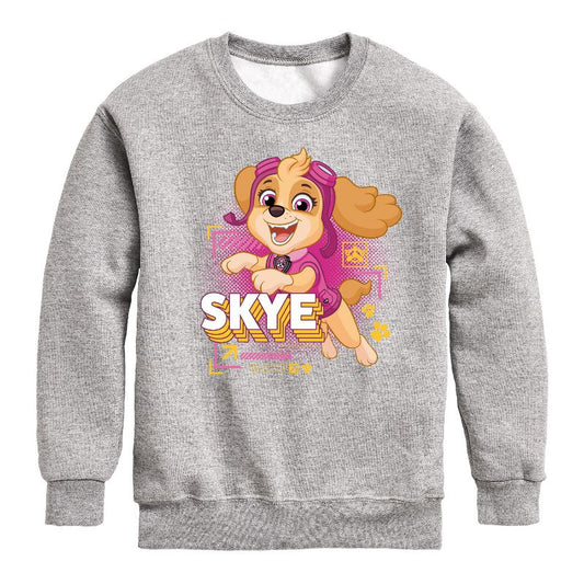 Boys' - Paw Patrol - Skye Character Graphic Long Sleeve Fleece Sweatshirt