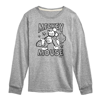Boys' - Disney - Mickey Mouse Classic Sketch Long Sleeve Graphic T-Shirt