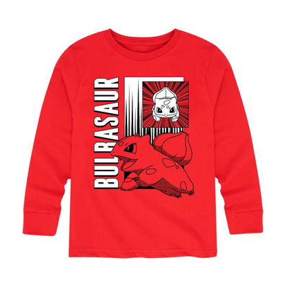 تي شيرت جرافيكي بأكمام طويلة للأولاد - بوكيمون - معركة أنمي بولباسور