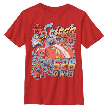 Boys Lilo & Stitch Hawaiian Galactic Race T Shirt