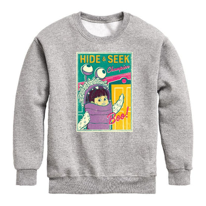 Boys' - Disney - Boo Hide And Seek Graphic Long Sleeve Fleece Sweatshirt