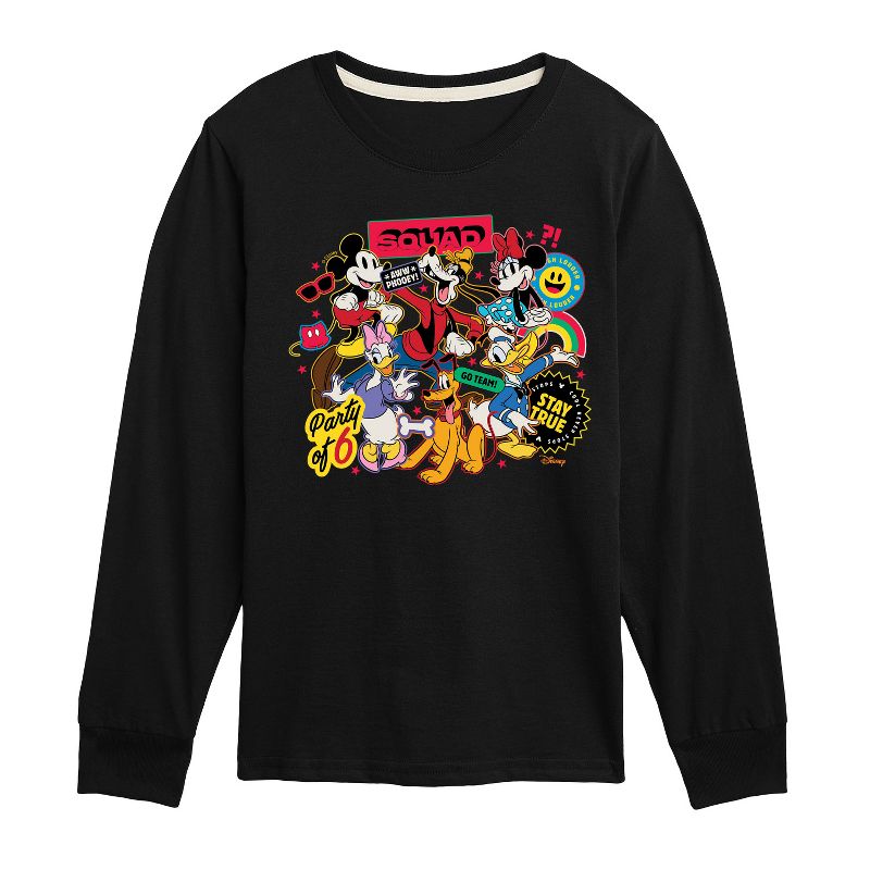 Boys' - Disney - Sticker Group Long Sleeve Graphic T-Shirt