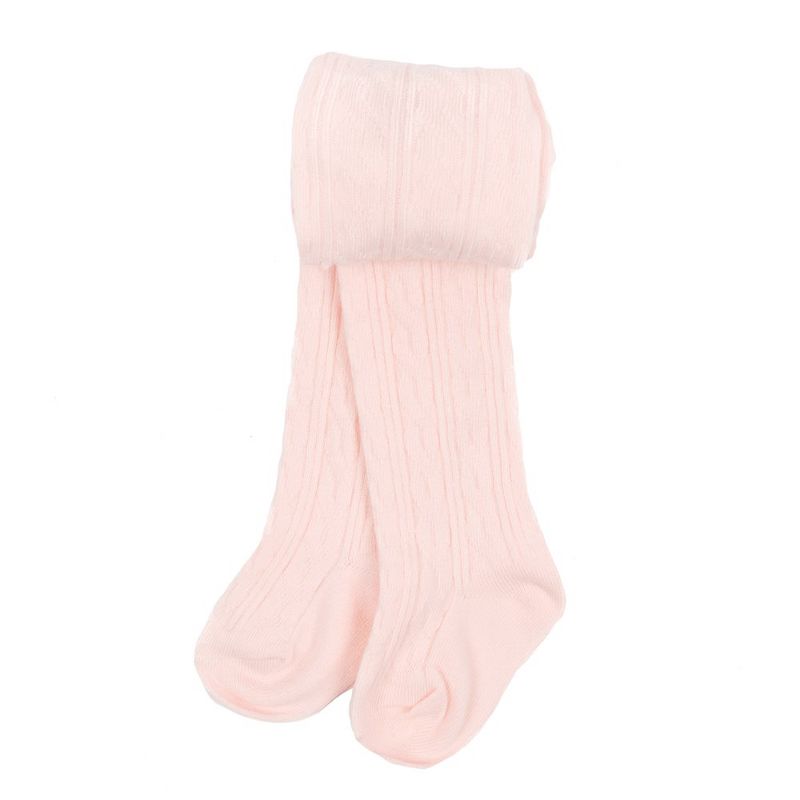 Leveret Girls Classic Solid Color Cable Knit Tights