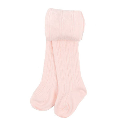 Leveret Girls Classic Solid Color Cable Knit Tights