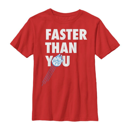 Boy's Star Wars Faster Than You Millennium Falcon T-Shirt