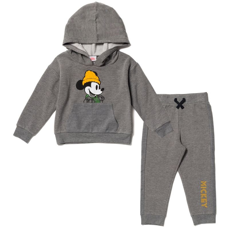 Disney Mickey Mouse Baby Fleece Pullover Hoodie and Jogger Pants Set Infant