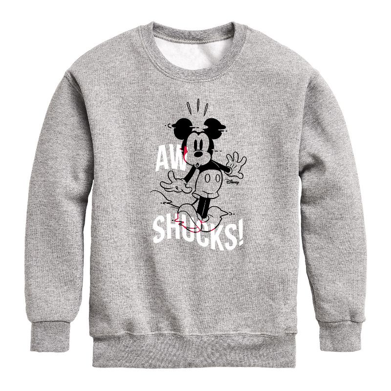 Boys' - Disney - Mickey & Friends Graphic Long Sleeve Fleece Sweatshirt