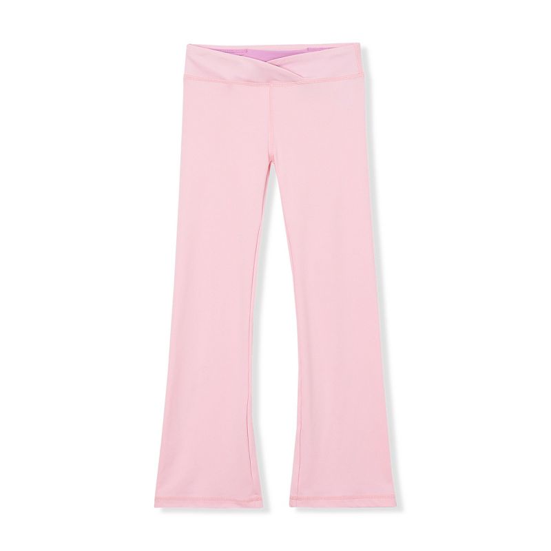 Lands' End Kids High Waisted Active Flare Leggings