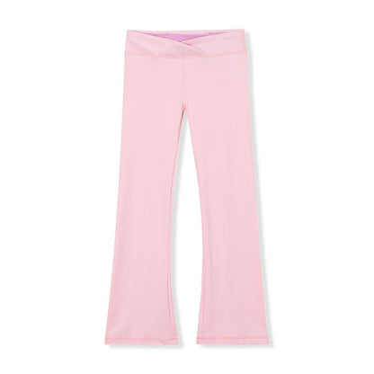 Lands' End Kids High Waisted Active Flare Leggings