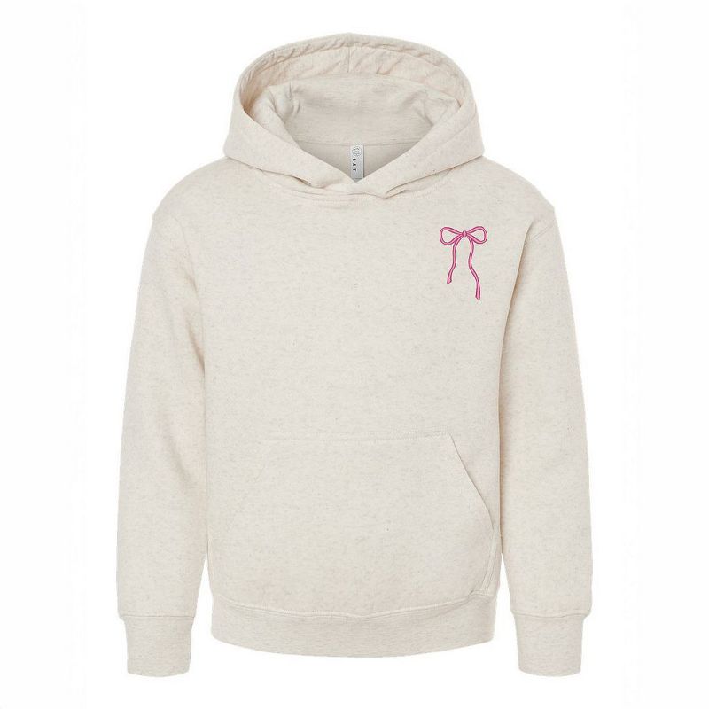 هودي جرافيكي للشباب بفيونكة رفيعة مطرزة من متجر جونيبر