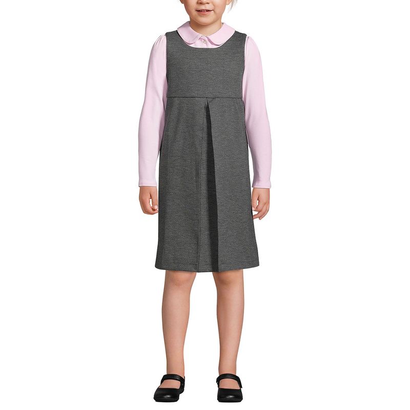 Lands' End Lands' End Kids Ponte Pleat Jumper