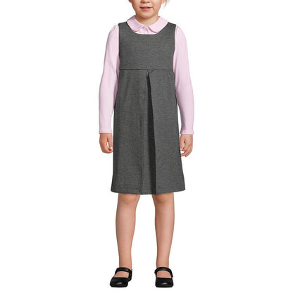 Lands' End Lands' End Kids Ponte Pleat Jumper