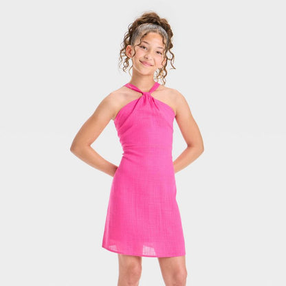 Girls' Printed Halter Slip Dress - art class™
