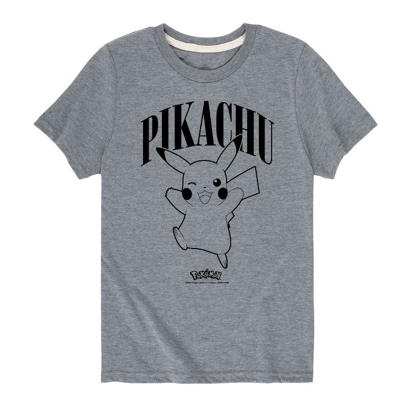 تي شيرت جرافيكي بأكمام قصيرة للأولاد - بوكيمون - بيكاتشو وينك