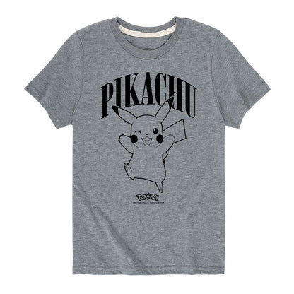 تي شيرت جرافيكي بأكمام قصيرة للأولاد - بوكيمون - بيكاتشو وينك
