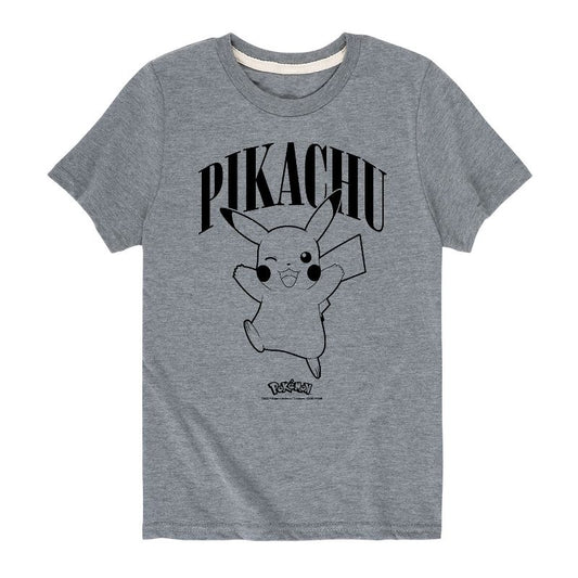 تي شيرت جرافيكي بأكمام قصيرة للأولاد - بوكيمون - بيكاتشو وينك