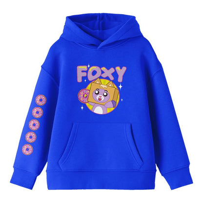 LankyBox Foxy Long Sleeve Royal Blue Youth Hooded Sweatshirt