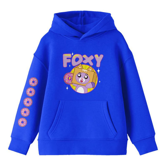 LankyBox Foxy Long Sleeve Royal Blue Youth Hooded Sweatshirt