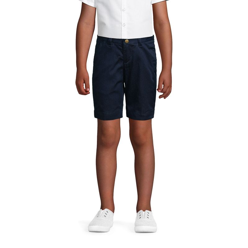 Lands' End Kids Plain Front Blend Chino Shorts
