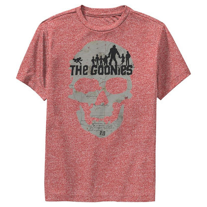 تي شيرت أداء بشعار خريطة الجمجمة من The Goonies للأولاد