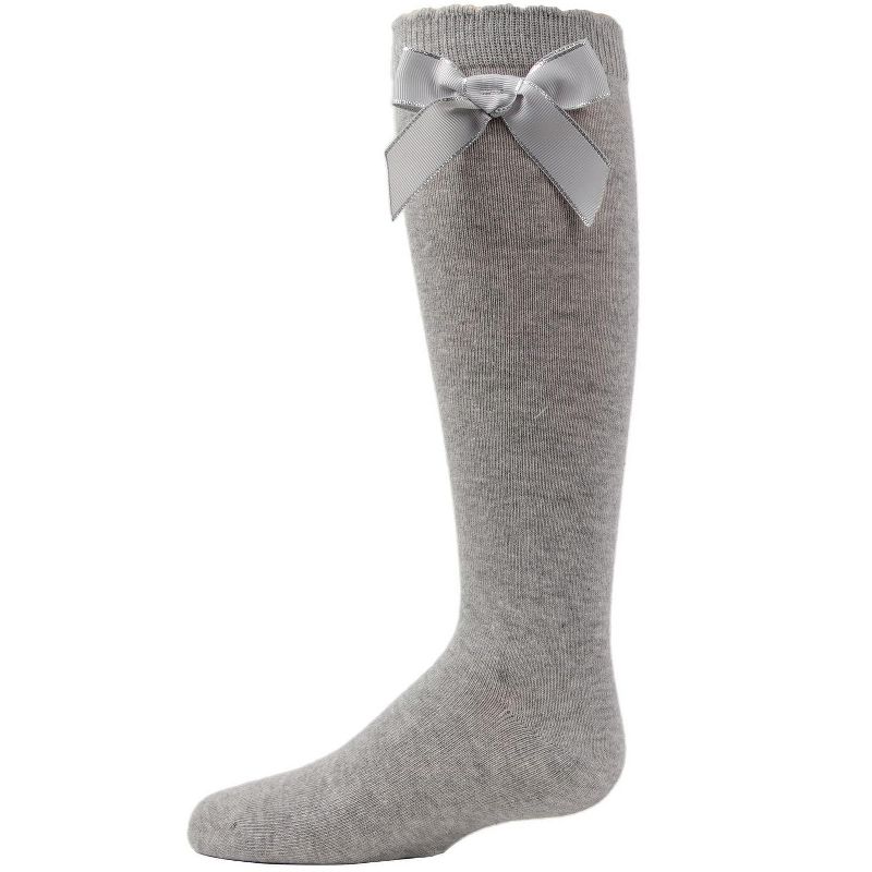Memoi Sweet Bow Cotton Blend Knee High Socks
