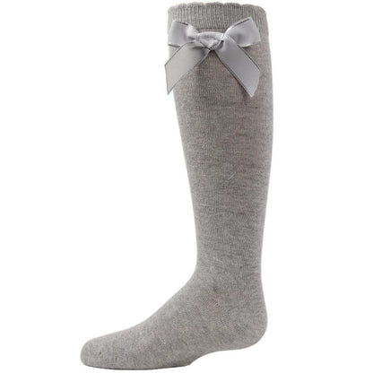 Memoi Sweet Bow Cotton Blend Knee High Socks