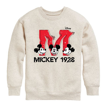 Boys' - Disney - Mickey & Friends Graphic Long Sleeve Fleece Sweatshirt