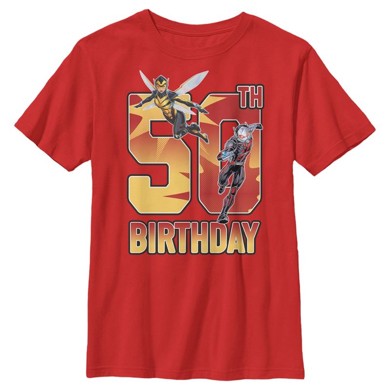 Boy's Marvel Ant-Man & Wasp 40th Birthday T-Shirt