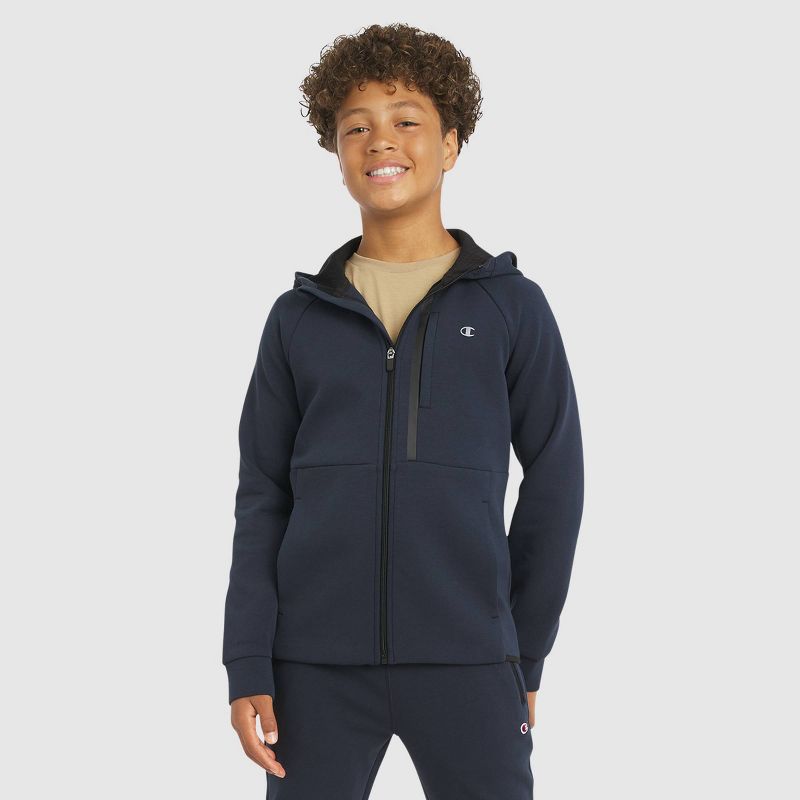 Champion Boys' Double Knit Zip-Up Hoodie