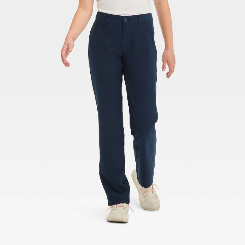 Girls' Quick Dry Straight Fit Uniform Pants - Cat & Jack™