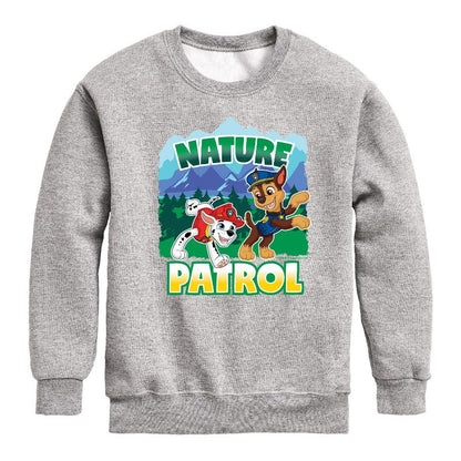 Boys' - Paw Patrol - Nature Patrol Graphic Long Sleeve Fleece Sweatshirt