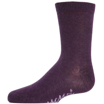 Memoi Kids' Basic Cotton Blend Crew Socks