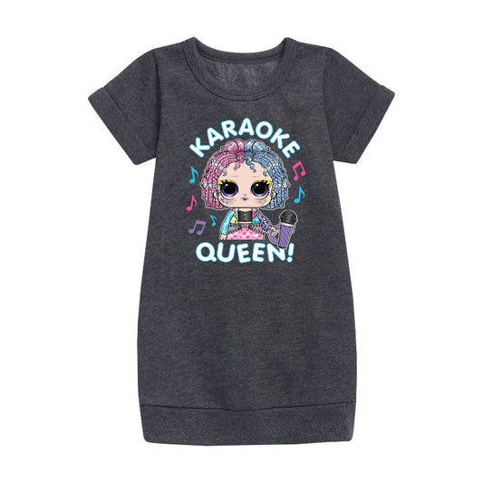 Girls' - LOL Surprise! - Karaoke Queen Graphic Short Sleeve Fleece Dress