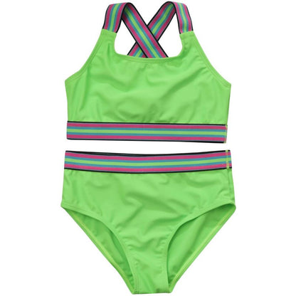 Just Love Girls’ UPF 50+ 2-Piece Bikini Swimsuit Set – Neon, Tie-Dye & Ombre Styles for Kids