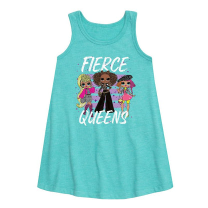 Girls' - LOL Surprise! - Fierce Queens Graphic Sleeveless Aline Dress